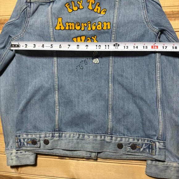 Levis Type III Mid Wash Embroidered American Way Sample Denim Jacket - Small - Picture 13 of 16